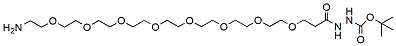 Molecular structure of the compound: Amino-PEG8-t-Boc-hydrazide