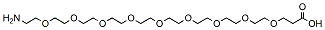 Molecular structure of the compound: Amino-PEG9-acid