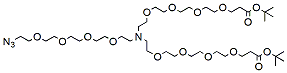 Molecular structure of the compound: N-(Azido-PEG4)-N-bis(PEG4-t-butyl ester)