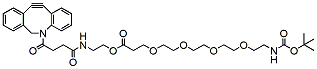 Molecular structure of the compound: DBCO-C2-PEG4-NH-Boc