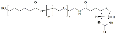 Molecular structure of the compound: PCL(10k)-PEG(5k)-BIO