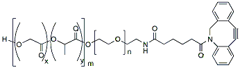 Molecular structure of the compound: PLGA(30k)-PEG(2k)-DBCO