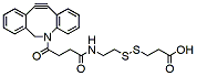 Molecular structure of the compound: DBCO-S-S-acid
