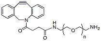 Molecular structure of the compound: DBCO-PEG-amine, MW 5,000