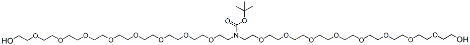 Molecular structure of the compound: N-Boc-N-bis(PEG8-alcohol)