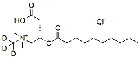 Molecular structure of the compound: Decanoyl-L-carnitine-D3 (chloride)