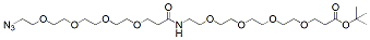 Molecular structure of the compound: Azido-Amido-PEG8-t-butyl ester