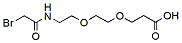 Molecular structure of the compound: Bromoacetamido-PEG2-acid