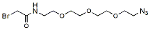 Molecular structure of the compound: Bromoacetamido-PEG3-azide