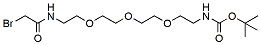 Molecular structure of the compound: Bromoacetamido-PEG3-Boc-amine