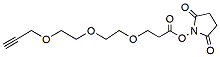 Molecular structure of the compound: Propargyl-PEG3-NHS ester