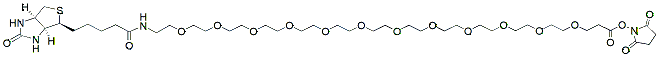 Molecular structure of the compound: Biotin-PEG12-NHS ester