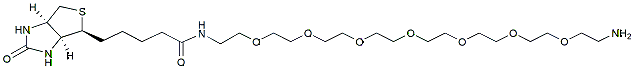 Molecular structure of the compound: Biotin-PEG7-amine