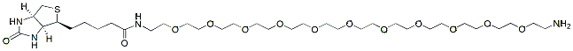 Molecular structure of the compound: Biotin-PEG11-amine