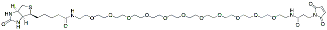 Molecular structure of the compound: Biotin-PEG11-Mal