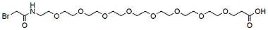 Molecular structure of the compound: Bromoacetamido-PEG8-acid