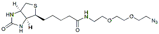 Molecular structure of the compound: Biotin-PEG2-azide