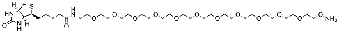 Molecular structure of the compound: Biotin-PEG11-oxyamine HCl salt