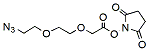 Molecular structure of the compound: Azido-PEG2-CH2CO2-NHS