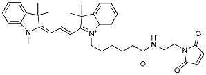 Molecular structure of the compound: Cy3 maleimide