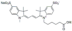 Molecular structure of the compound: Sulfo-Cy3 carboxylic acid