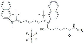 Molecular structure of the compound: Cy5.5 hydrazide