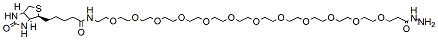 Molecular structure of the compound: Biotin-PEG12-hydrazide