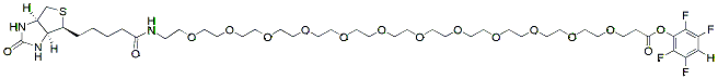 Molecular structure of the compound: Biotin-PEG12-TFP ester