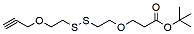 Molecular structure of the compound: Propargyl-PEG1-SS-PEG1-t-butyl ester