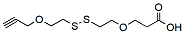 Molecular structure of the compound: Propargyl-PEG1-SS-PEG1-acid