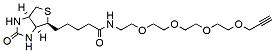 Molecular structure of the compound: Biotin-PEG4-alkyne