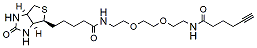 Molecular structure of the compound: Biotin-PEG2-C4-alkyne