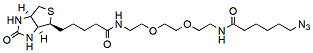 Molecular structure of the compound: Biotin-PEG2-C6-azide