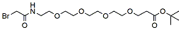 Molecular structure of the compound: Bromoacetamido-PEG4-t-butyl ester