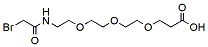 Molecular structure of the compound: Bromoacetamido-PEG3-acid