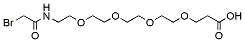 Molecular structure of the compound: Bromoacetamido-PEG4-acid