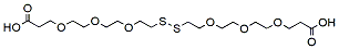 Molecular structure of the compound: Acid-PEG3-SS-PEG3-acid