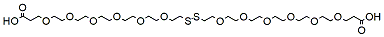 Molecular structure of the compound: Acid-PEG6-SS-PEG6-acid