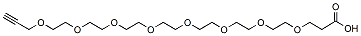 Molecular structure of the compound: Propargyl-PEG8-acid