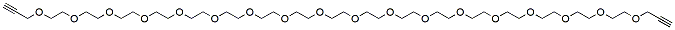 Molecular structure of the compound: Bis-propargyl-PEG18