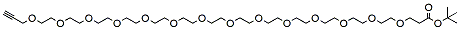 Molecular structure of the compound: Propargyl-PEG14-t-butyl ester