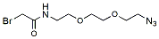 Molecular structure of the compound: Bromoacetamido-PEG2-azide