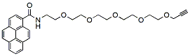 Molecular structure of the compound: Pyrene-PEG5-propargyl