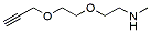 Molecular structure of the compound: Propargyl-PEG2-methylamine