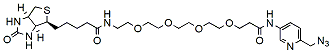 Molecular structure of the compound: Biotin-PEG4-Picolyl azide