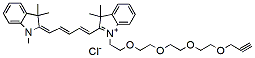 Molecular structure of the compound: N-methyl-N-(propargyl-PEG4)-Cy5