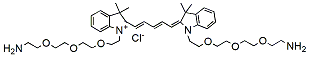 Molecular structure of the compound: Bis-(N,N-amine-PEG3)-Cy5