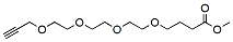 Molecular structure of the compound: Propargyl-PEG4-(CH2)3-methyl ester