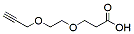 Molecular structure of the compound: Propargyl-PEG2-acid