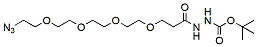 Molecular structure of the compound: Azido-PEG4-t-Boc-hydrazide